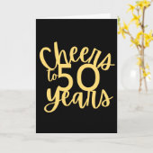 Gold- en zwarte kaas tot 50 jaar kaart (Gele Bloem)