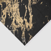 Gold- en zwarte marmer tissuepapier (Detail)