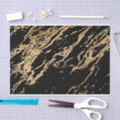 Gold- en zwarte marmer tissuepapier (Craft)