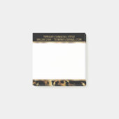 Gold- en zwarte-marmerpatroon post-it® notes (Voorkant)
