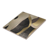 Gold- en zwarte moderne kunstkeramische Tegels Tegeltje (Zijkant)