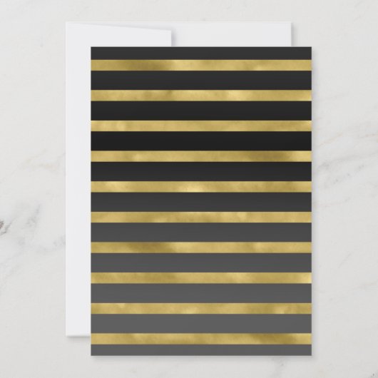 Gold- en zwarte sneeuwvlokken kaart (Achterkant)