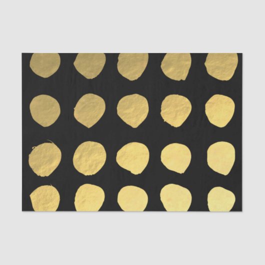 Gold- en zwarte Stippen 10 lbs-papier Tissuepapier (Voorkant)