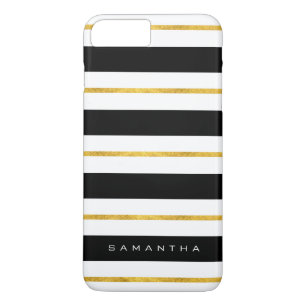 Gold- en zwarte strepen Case-Mate iPhone case