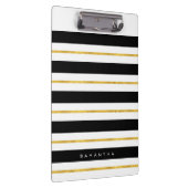 Gold- en zwarte strepen klembord (Rechts)