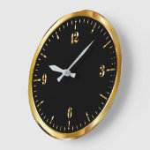 Gold- en zwarte wandklok (Hoek)