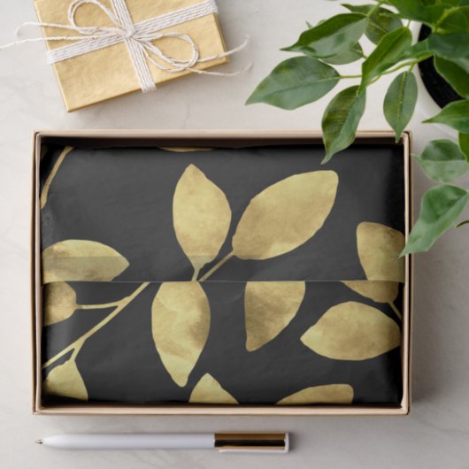 Gold- en zwarte Waterverf Tissuepapier (Geschenk)