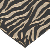 Gold- en zwarte Zebra gestreept, feestelijke tabel Korte Tafelloper (Hoek)