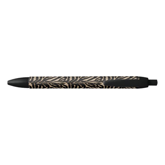 Gold en zwarte Zebra Striped Pen (Achterkant)