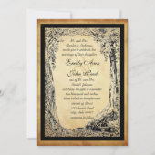 Gold Enchanted Forest Tree Arch op gouden metalen Kaart (Voorkant)