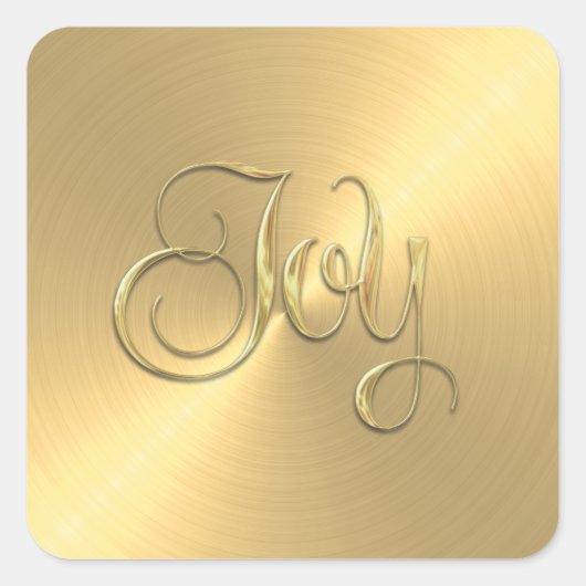 Gold Envelope Seal-kerstfeest Vierkante Sticker (Voorkant)