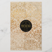 Gold Ephemera  zeeppapier - Satin (Voorkant)