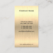 Gold Equestrian Horseback Riding Visitekaartje (Achterkant)