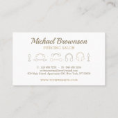 Gold Essential Signature Jewelry Piercing Visitekaartje (Achterkant)