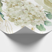 Gold Etching Creme Waterverf Roos Vowel Renewal Cadeaupapier (Hoek)