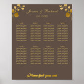 Gold Eucalyptus 8 Tabellen Poster (Voorkant)