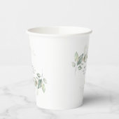 Gold Eucalyptus Greenery Boho Dreamweaver Waterver Papieren Bekers (Links)