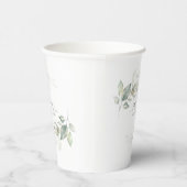 Gold Eucalyptus Greenery Boho Dreamweaver Waterver Papieren Bekers (Rechts)