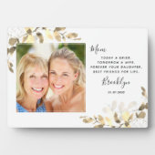 Gold Eucalyptus moeder van de Bride foto Fotoplaat (voorkant)