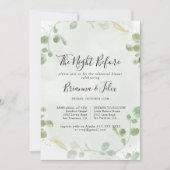 Gold Eucalyptus nacht voor repetitie Kaart (Voorkant)