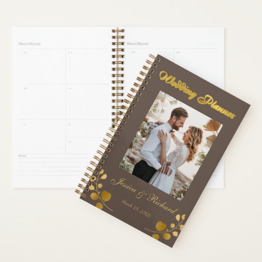Gold Eucalyptus PHOTO Wedding Planner (Display)
