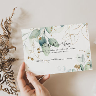 Gold Eucalyptus raden hoeveel gamekaart Visitekaartje