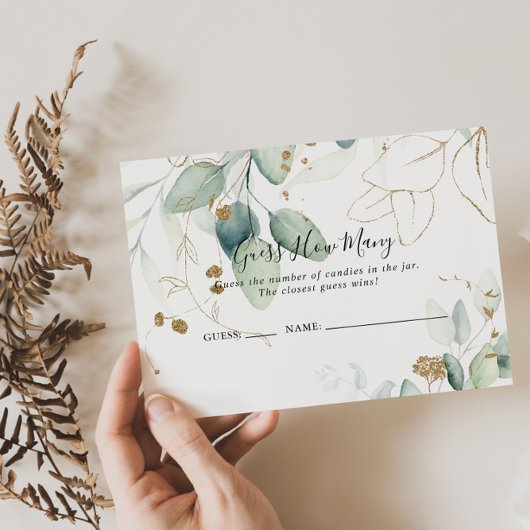 Gold Eucalyptus raden hoeveel gamekaart Visitekaartje