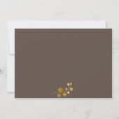 Gold Eucalyptus Weddenschap PHOTO Kaart (Achterkant)