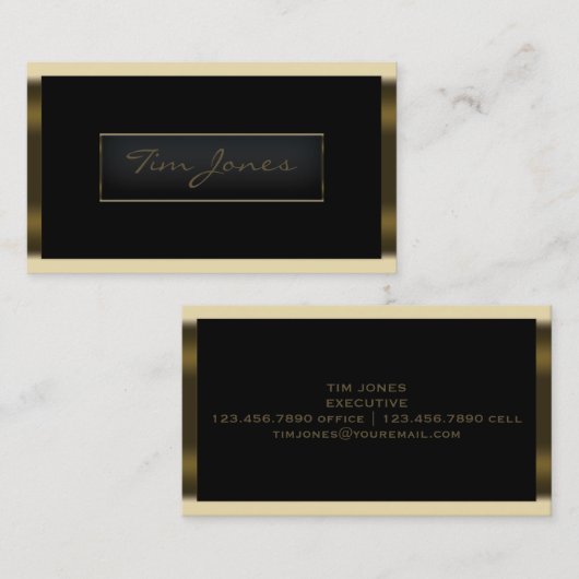 Gold Exec Visitekaartje (Voorkant / Achterkant)
