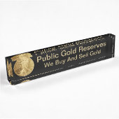 Gold Executive Desk Naam Borden Naambordje