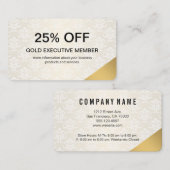 Gold Executive Member Kortingskaartje (Voorkant / Achterkant)