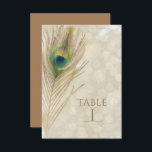 Gold Exotic Peacock Feather Glam Table Number Kaar Kaart<br><div class="desc">Gold Exotic Peacock Feather Glam Table Number Kaart. Zoek naar overeenkomende objecten in mijn winkel. Neem contact met mij op voor een aangepaste bestelling.</div>