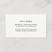 Gold Expressive Splatter Visitekaartje (Achterkant)