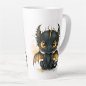 Gold Eye Black Baby Dragon Latte Mok (Rechterhoek)