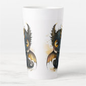 Gold Eye Black Baby Dragon Latte Mok (Voorkant)