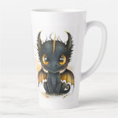 Gold Eye Black Baby Dragon Latte Mok (Rechts)