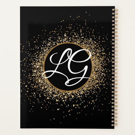 Gold Eye Lashes Brows Makeup Artist Appointes Planner (Achterkant)