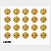 Gold Eye Makeup Eyelashes Lashes Beauty Ronde Sticker (Vel)