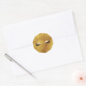 Gold Eye Makeup Eyelashes Lashes Beauty Ronde Sticker (Envelop)