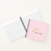 Gold Eyelashes Hallo Prachtige Eyelashes Notitieboek (Binnen)