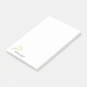 Gold Eyelashes Hallo Prachtige Eyelashes Post-it® Notes (Schuin)