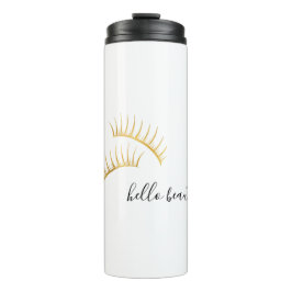 Gold Eyelashes Hallo Prachtige Eyelashes Thermosbeker