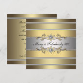 Gold Fabulous 50 vrouwen 50ste verjaardagsfeest Kaart (Voorkant / Achterkant)