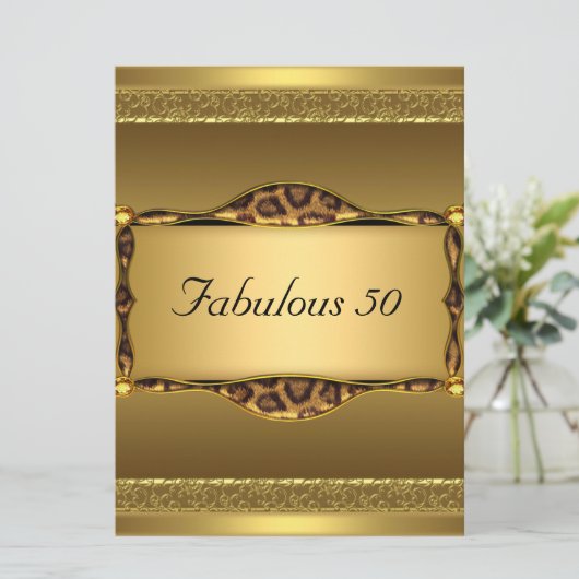 Gold Fabulous, op uitnodiging van 50 februari (Staand voorkant)