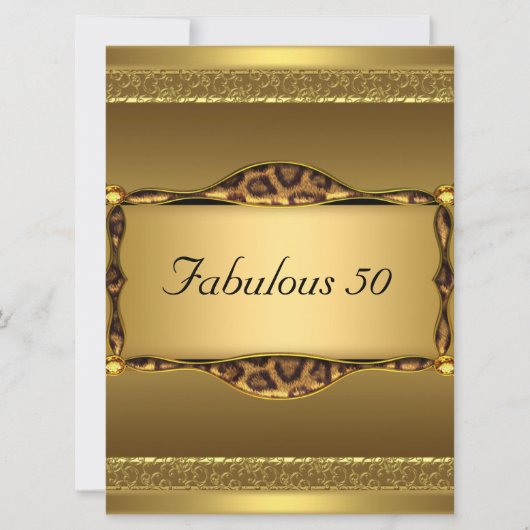Gold Fabulous, op uitnodiging van 50 februari (Voorkant)