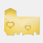 Gold Fade Heart Bedankdoosjes (Uitgevouwen)