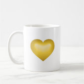 Gold Fade Heart Koffiemok (Links)