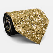 Gold Fading Waterfall Ombre Glitter look Stropdas (Opgerold)