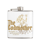 Gold Fairy de peetmoeder Heupfles (Voorkant)