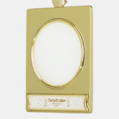 Gold Fairy  de peetmoeder Verguld Banner Ornament (Links)